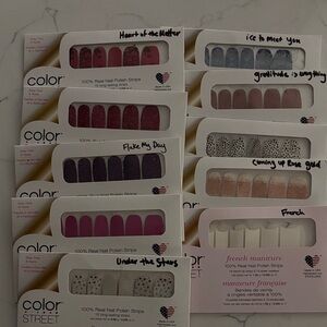 🌺 Color Street Nail Strips Collection- 10 unopened sets